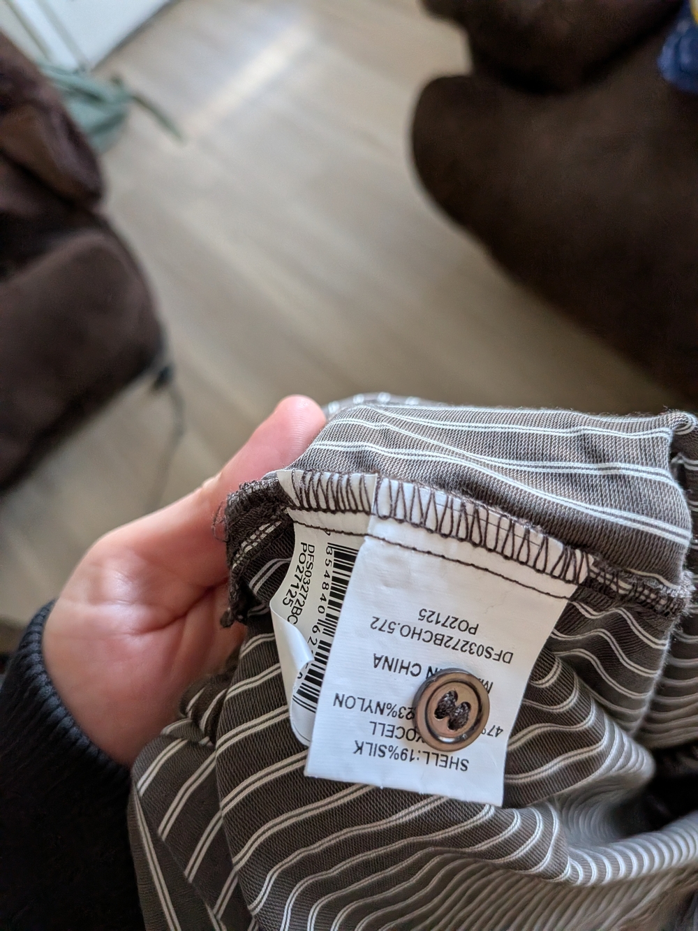 DISSH Brown and White Striped Shirt And Short Set - Picture 11 of 11